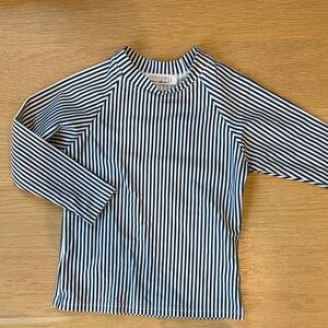 Minnow Navy & White Stripe Long Sleeve Rashguard